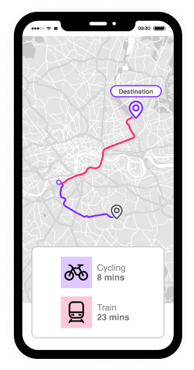 Personalised routing map app